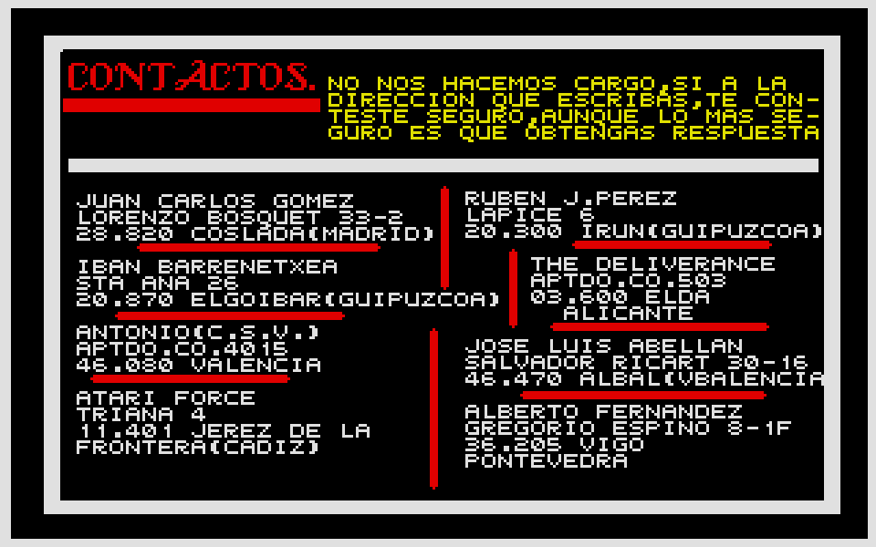 Fanzine Disco atari screenshot